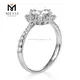 Best Price oval moissanite eternity band from China | Messi Jewelry 3