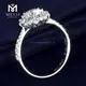 Best Price oval moissanite eternity band from China | Messi Jewelry 5