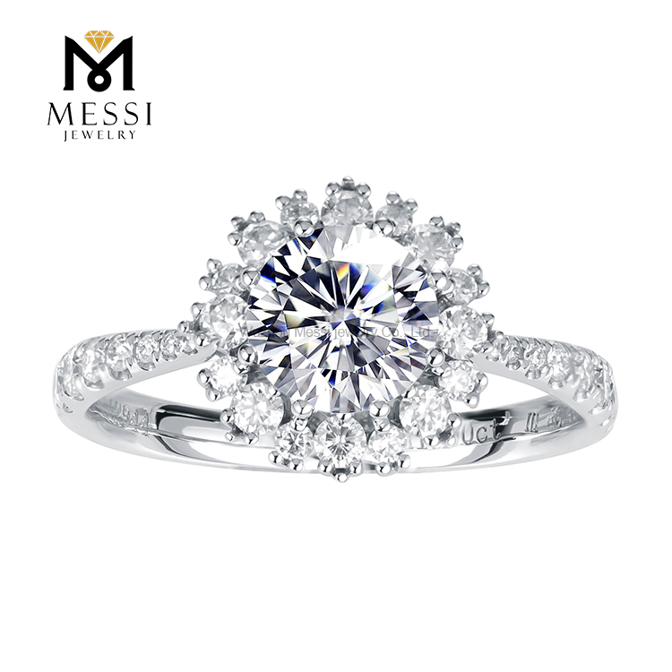 Best Price oval moissanite eternity band from China | Messi Jewelry 8