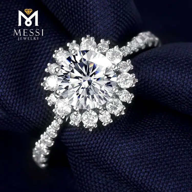 Best Price oval moissanite eternity band from China | Messi Jewelry 4