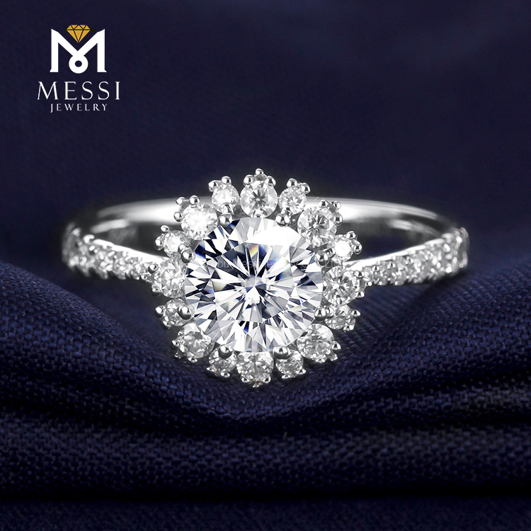Best Price oval moissanite eternity band from China | Messi Jewelry 12