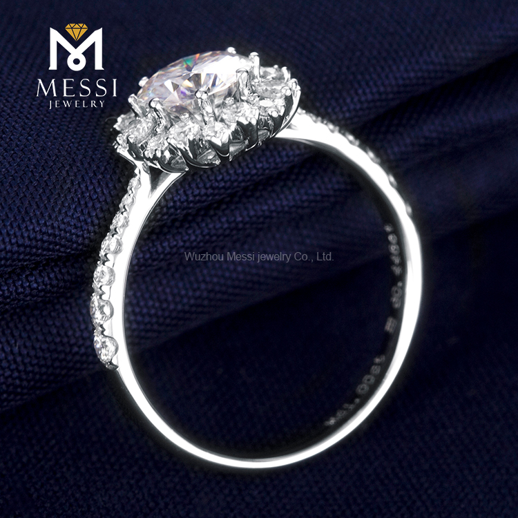 Best Price oval moissanite eternity band from China | Messi Jewelry 11