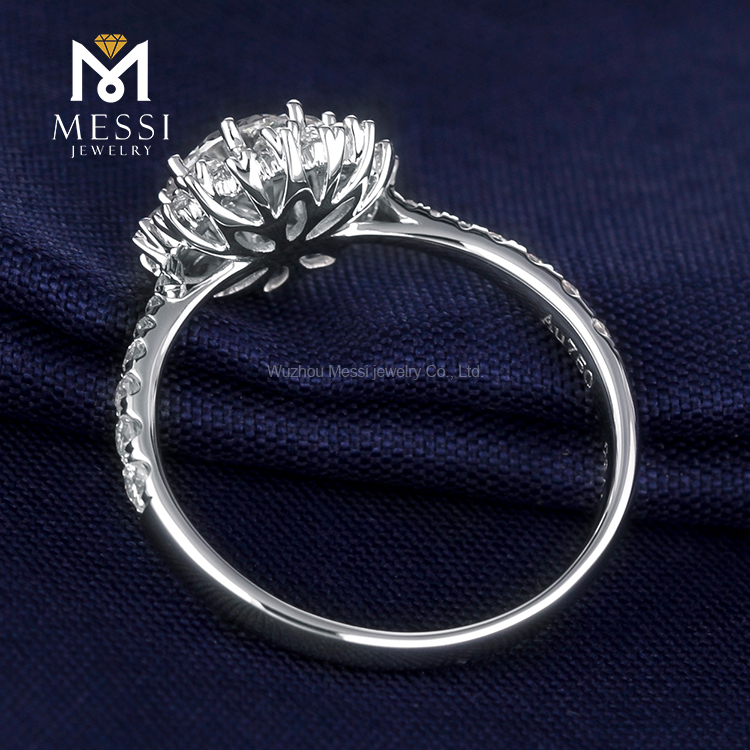 Best Price oval moissanite eternity band from China | Messi Jewelry 13