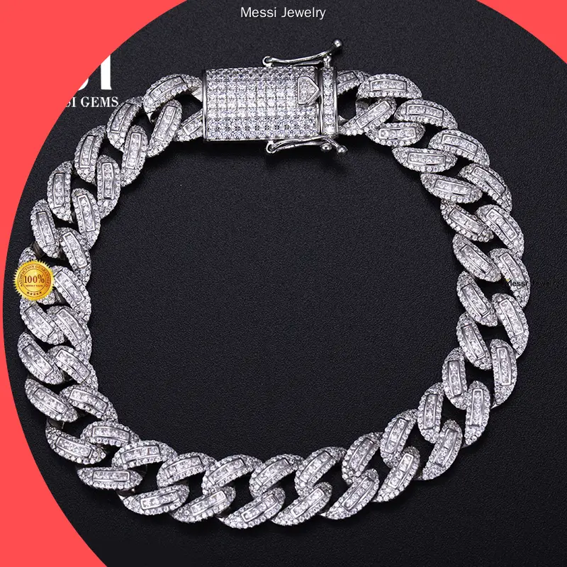 Messi Jewelry | Quality moissanite silver bracelet quality assurance 1