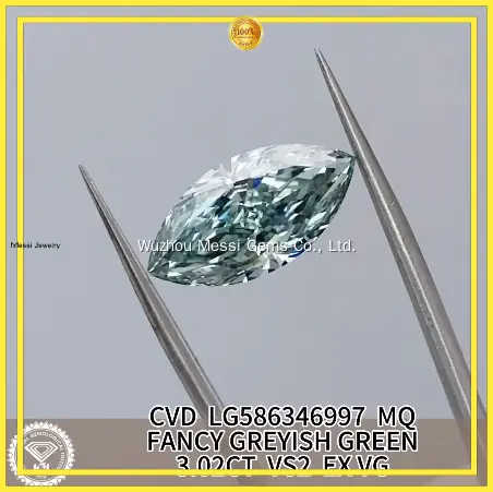Laboratório personalizado criou o fabricante personalizado de anel de diamante de marquise | Jóias Messi 1
