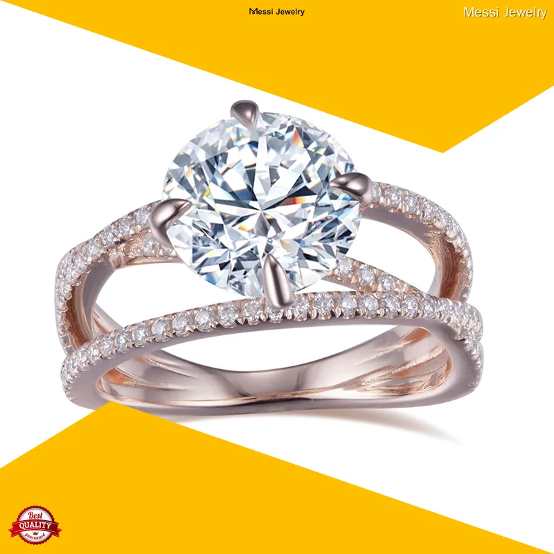 rose gold moissanite wedding band at Wholesale Prices | Messi Jewelry 1