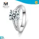 Creative white gold moissanite engagement rings quality assurance | Messi Jewelry 1
