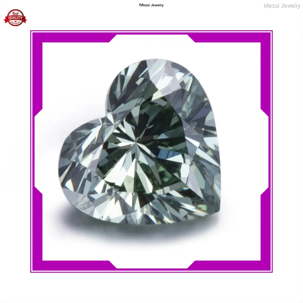 Custom lab green diamond from China Manufacturer | Messi Jewelry 1