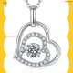 silver moissanite pendant at Wholesale Prices | Messi Jewelry 1