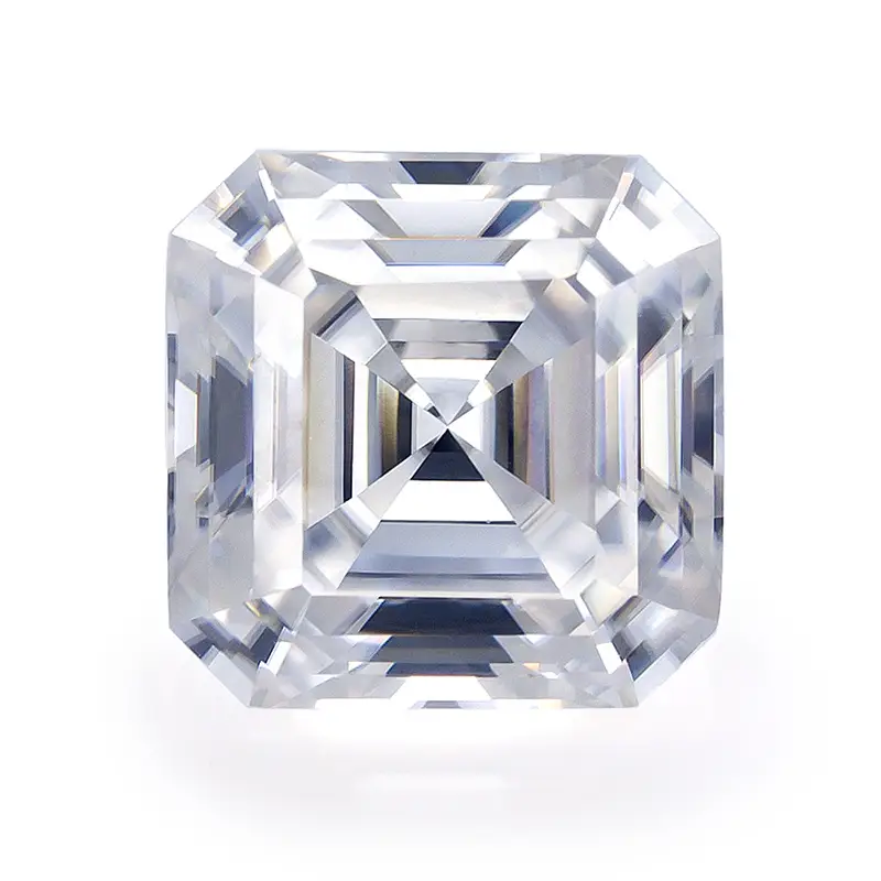 Asscher Cut Moissanite D Ef Gh Color GRA Сертификат 1