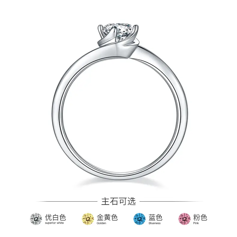 moissanite silver ring at Wholesale Prices | Messi Jewelry 3