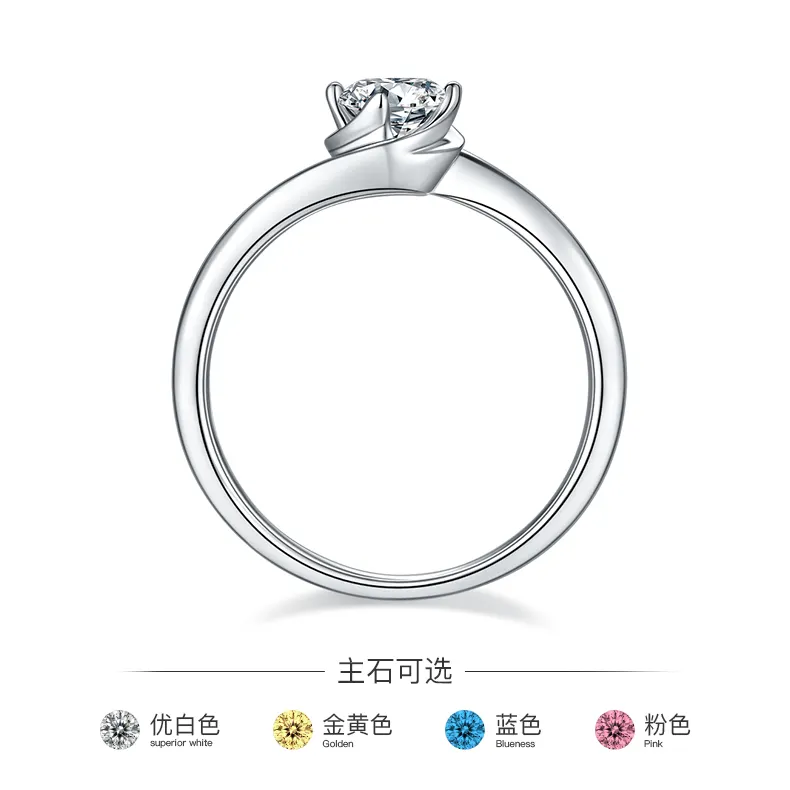 moissanite silver ring at Wholesale Prices | Messi Jewelry 3