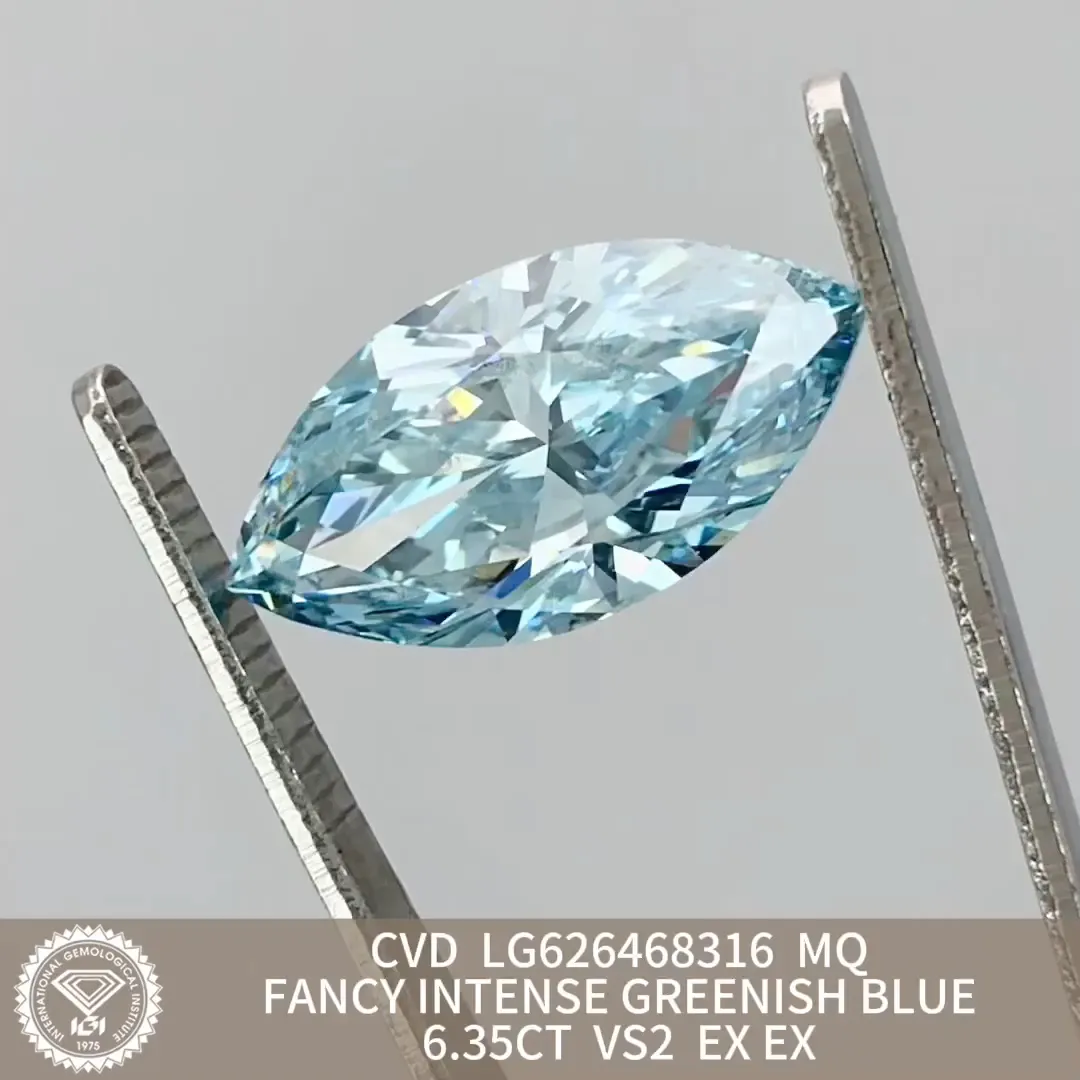 Berlian Marquise Ciptaan Makmal oleh Messi Jewelry 6