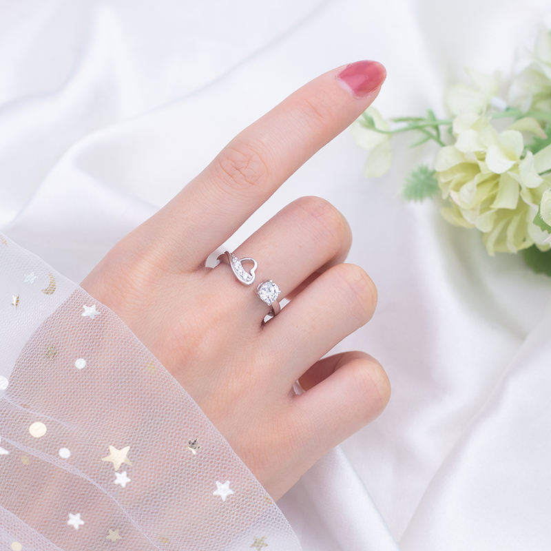 Messi Alahas - Messi Alahas MSR-690 0.5ct Round Disenyo pagbati 14k puti nga bulawan Lab diamante Singsing Lab Diamond Alahas 11