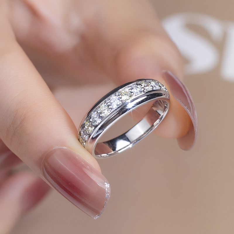 Messi Alahas - Messi Alahas 14k solidong bulawan nga moissanite nga mga babaye Alahas band Singsing fashion Style Rings 10