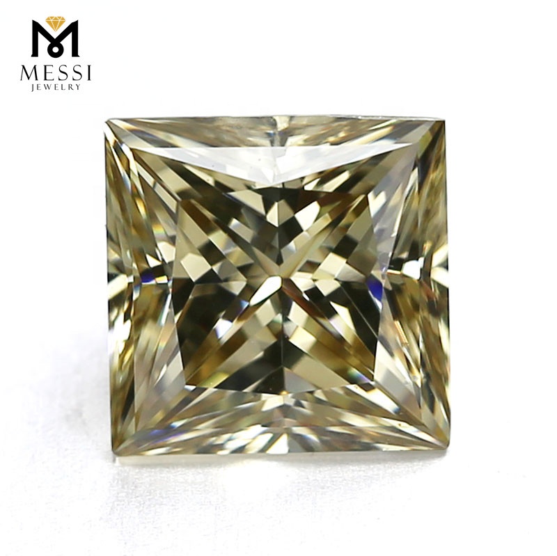 Messi Alahas - Messi Alahas wholesale nga presyo pass posotive moisonite princess cut 1 carat yellow moissanite diamante Square 10