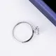 White Gold Moissanite Wedding Band - Latest Technology, Round Brilliant Cut, Unisex, Romantic Style 5