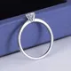 925 Silver Moissanite Engagement Ring - Messi Gems MS-513 4