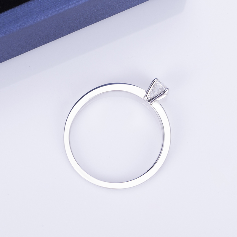 Messi Alahas - Messi Gems MS-513 925 Silver Women Engagement Upat ka Claw 4mm Moissanite Ring Moissanite Gold Alahas 13