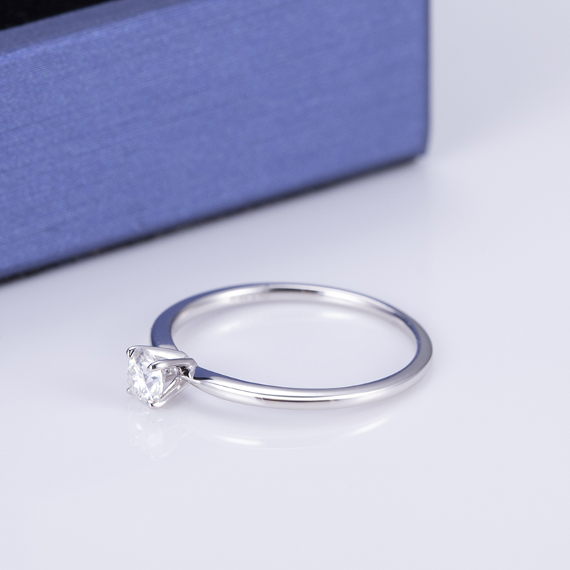 Messi Alahas - Messi Gems MS-513 925 Silver Women Engagement Upat ka Claw 4mm Moissanite Ring Moissanite Gold Alahas 12