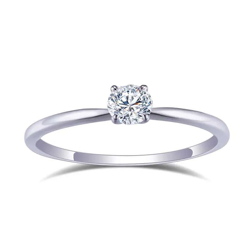 Messi Gems MS-513 925 Silver Moissanite Ring 7