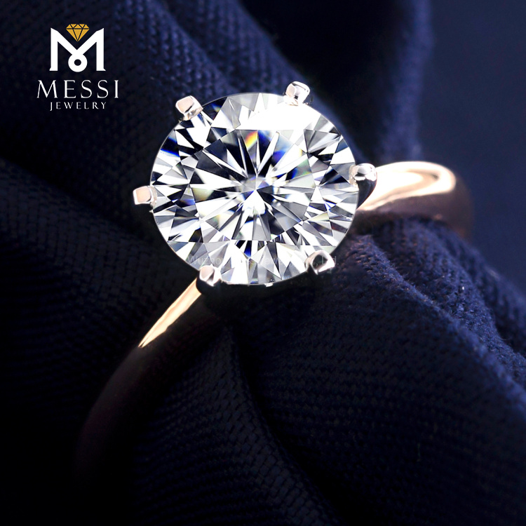 Messi Alahas - Custom 2ct Moissanite Ring Rose Gold Alahas 10k 14k 18k Solid Gold Rings Rings 9