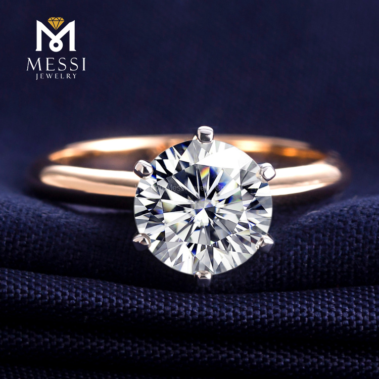 Messi Alahas - Custom 2ct Moissanite Ring Rose Gold Alahas 10k 14k 18k Solid Gold Rings Rings 11