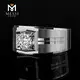 Messi Jewelry 1 Carat White Gold Men's Moissanite Ring 5