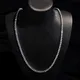 Iced Out Moissanite Diamond Tennis Chains - 10K/14K/18K Gold Necklace 3