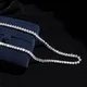 Iced Out Moissanite Diamond Tennis Chains - 10K/14K/18K Gold Necklace 4