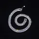 Iced Out Moissanite Diamond Tennis Chains - 10K/14K/18K Gold Necklace 6