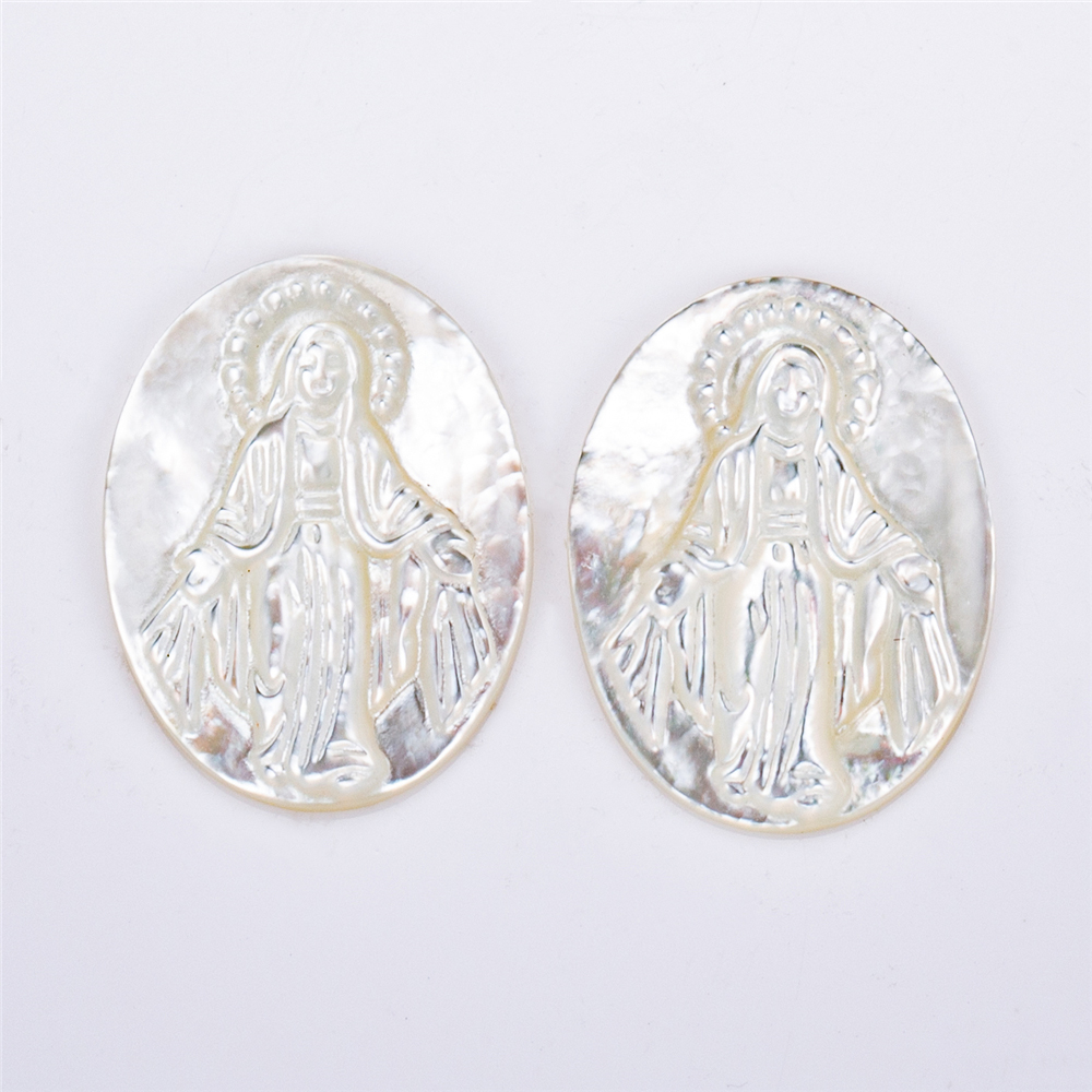 Messi Alahas - OVAL White Bluse MARIA Shell Inahan sa perlas Inahan Sa Perlas 8