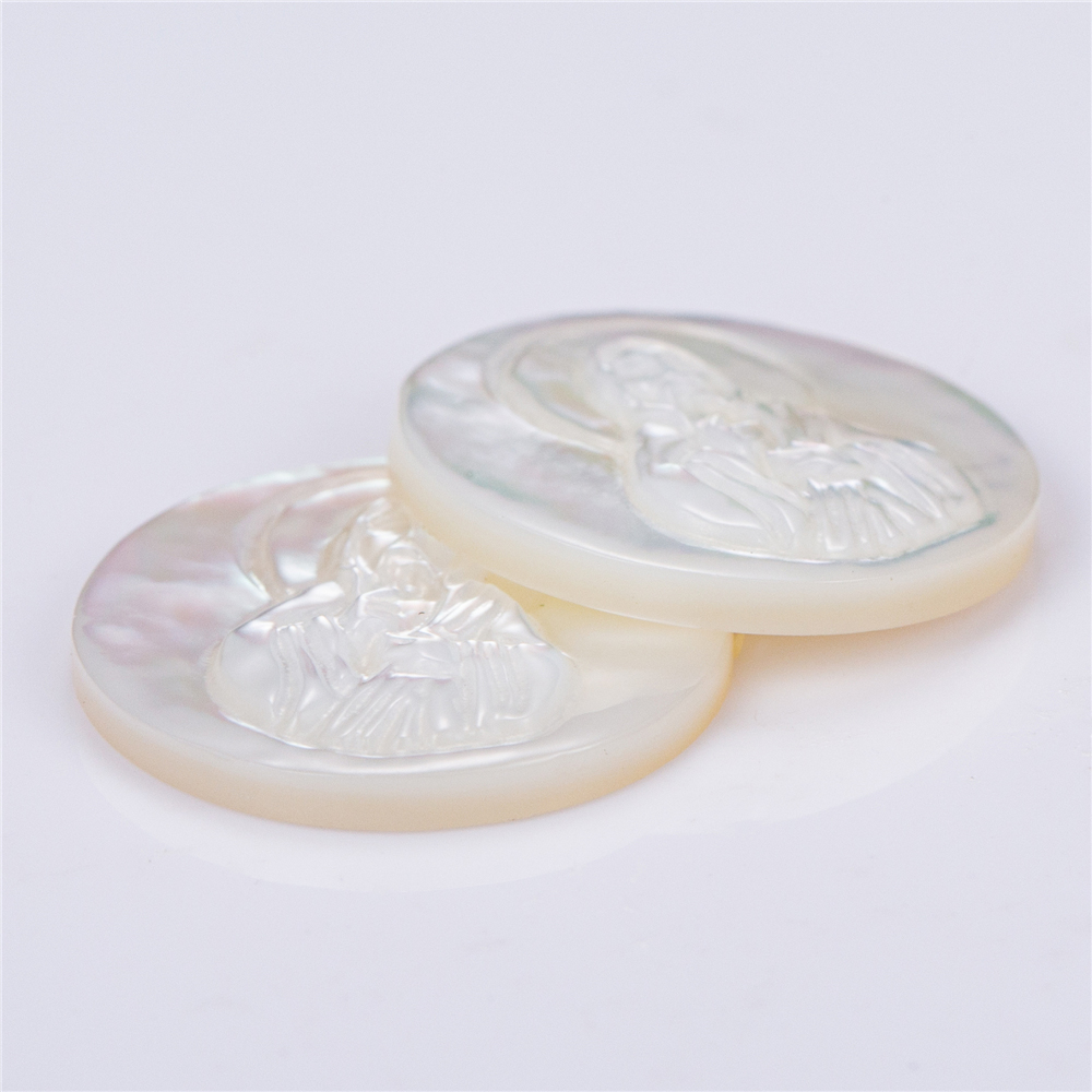 Messi Alahas - OVAL White Bluse MARIA Shell Inahan sa perlas Inahan Sa Perlas 9