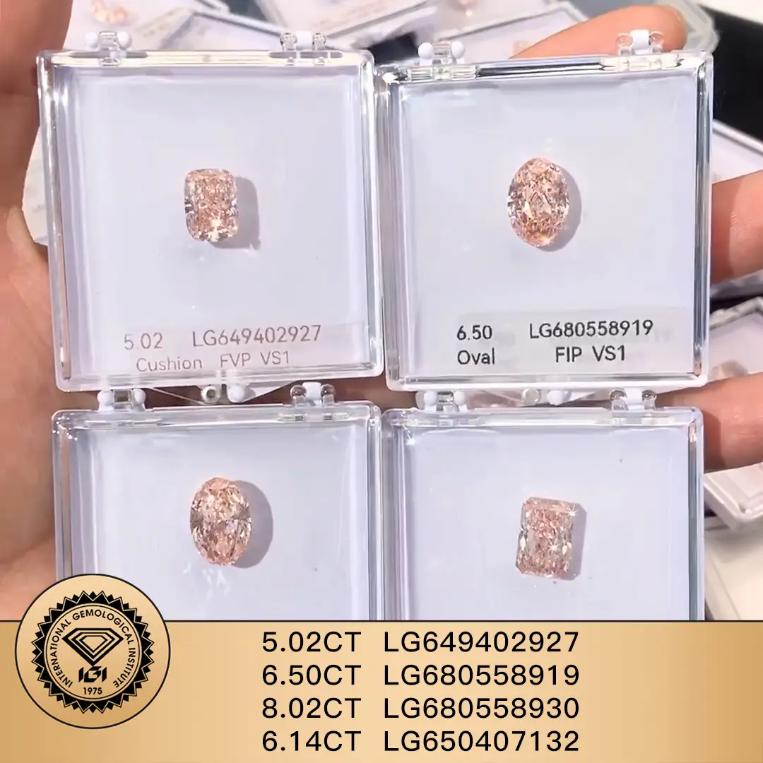 Messi Jewelry Lab coltivato Diamond Fancy Vivid Oval Radiant 1