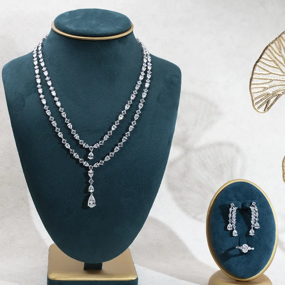 Customize Lab Diamond Tennis Set - Messi Jewelry 3