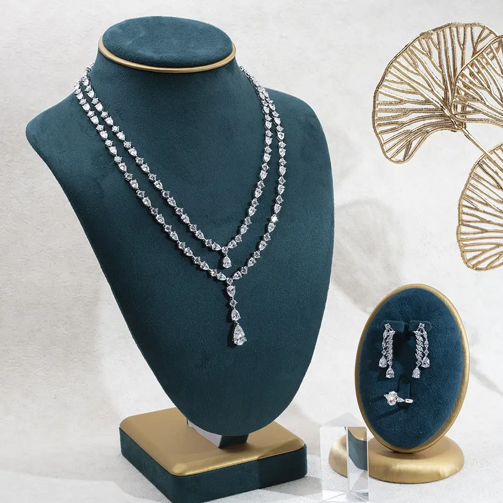 Customize Lab Diamond Tennis Set - Messi Jewelry 2