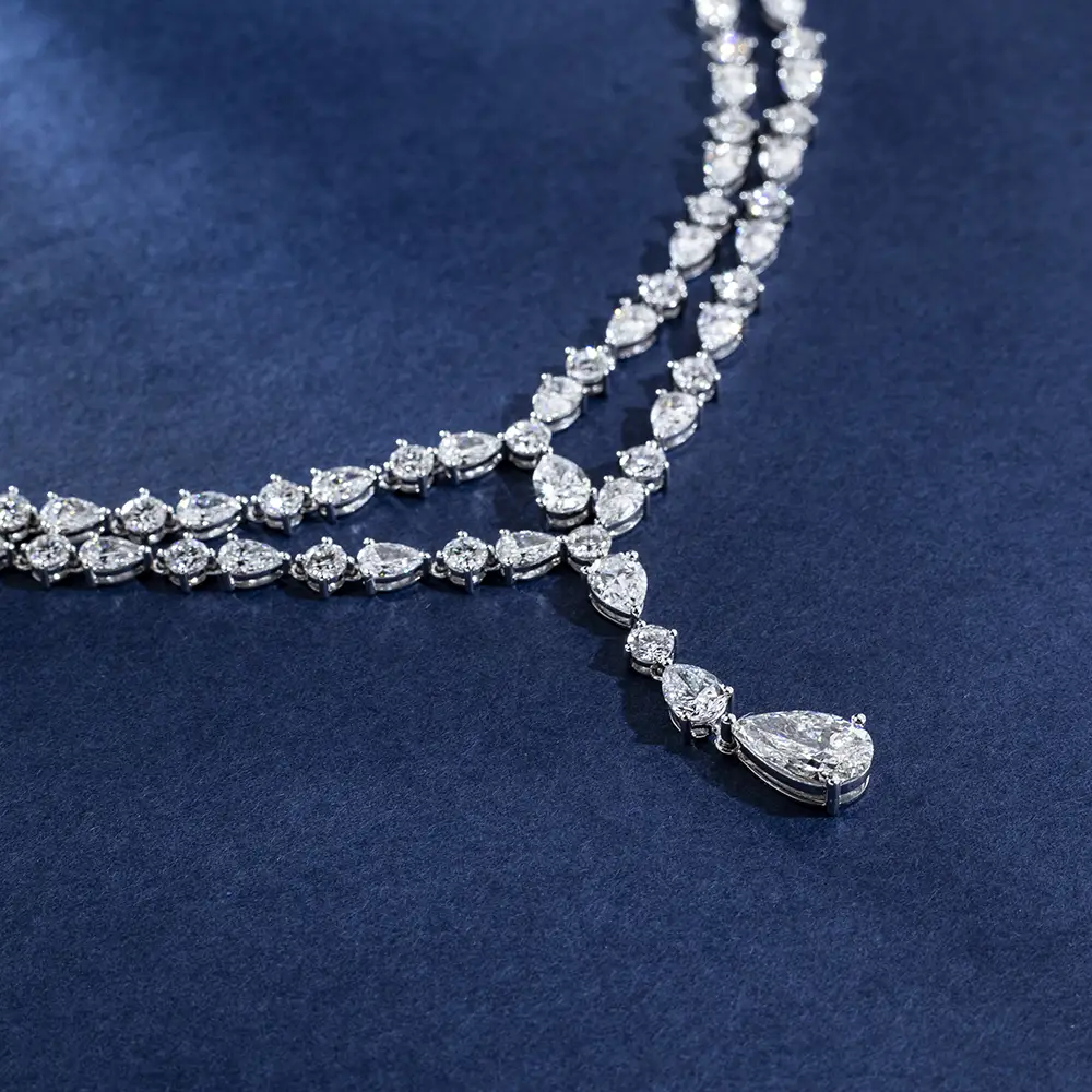Customize Lab Diamond Tennis Set - Messi Jewelry 7