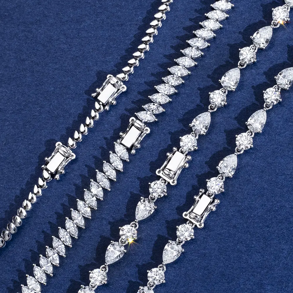 Customize Lab Diamond Tennis Set - Messi Jewelry 6