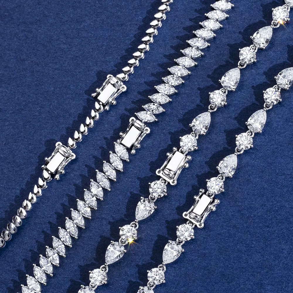 Customize Lab Diamond Tennis Set - Messi Jewelry 6