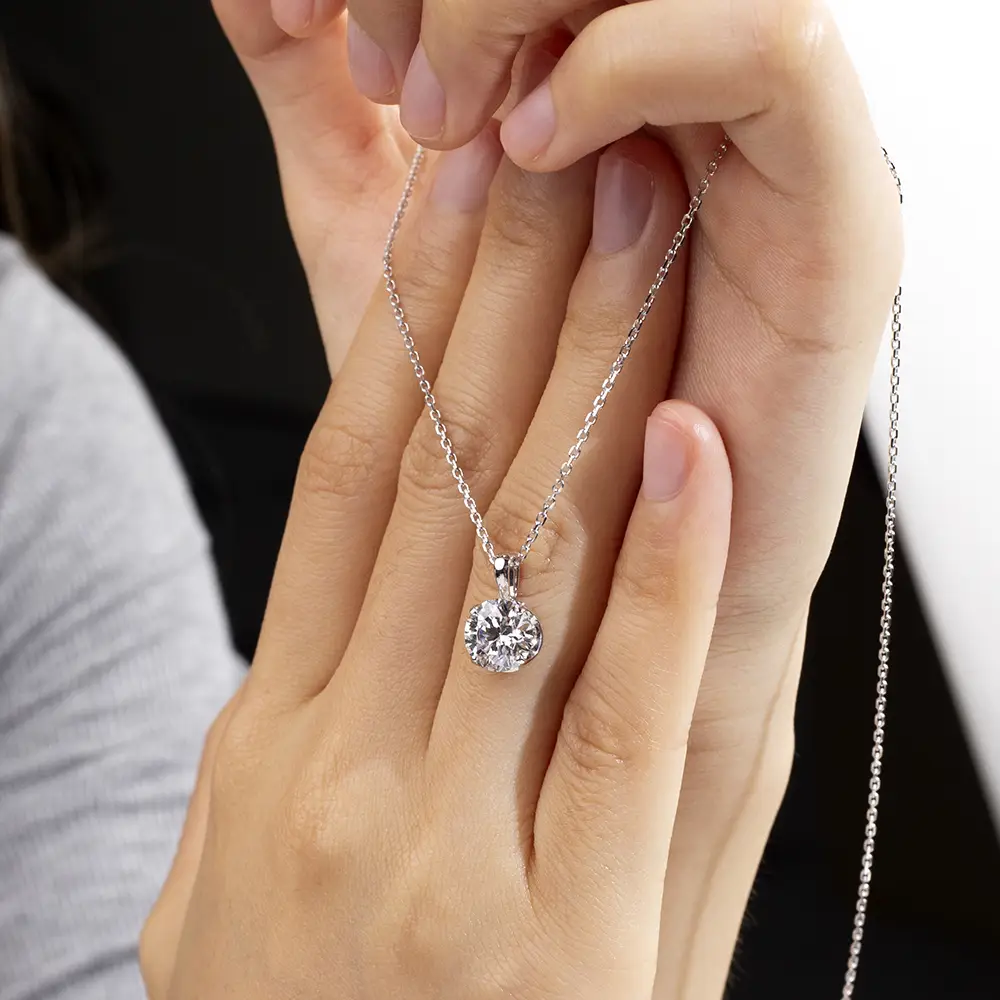 Customize Lab Diamond Tennis Necklace - Messi Jewelry 6