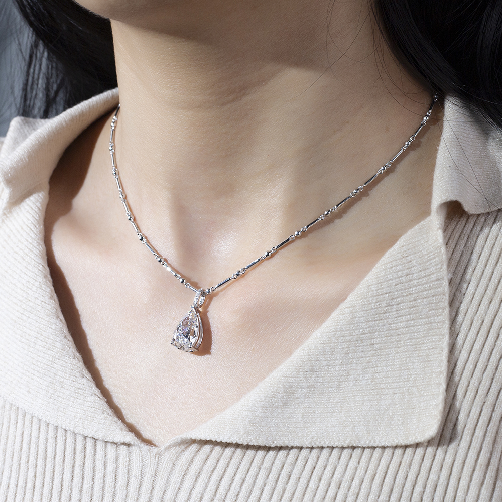 MSN-891 Talagsaon nga Hugis High End Gold Kwintas Diamond Pendant Alahas | Messi Alahas 6