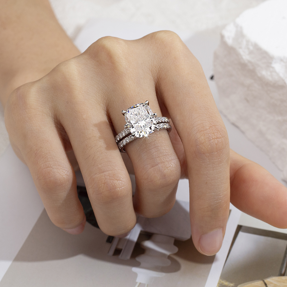 Lab Diamond Ring Synthetic Gemstone Manufacturer MSR-1698 Lab Grown Diamond Manufacturers 12