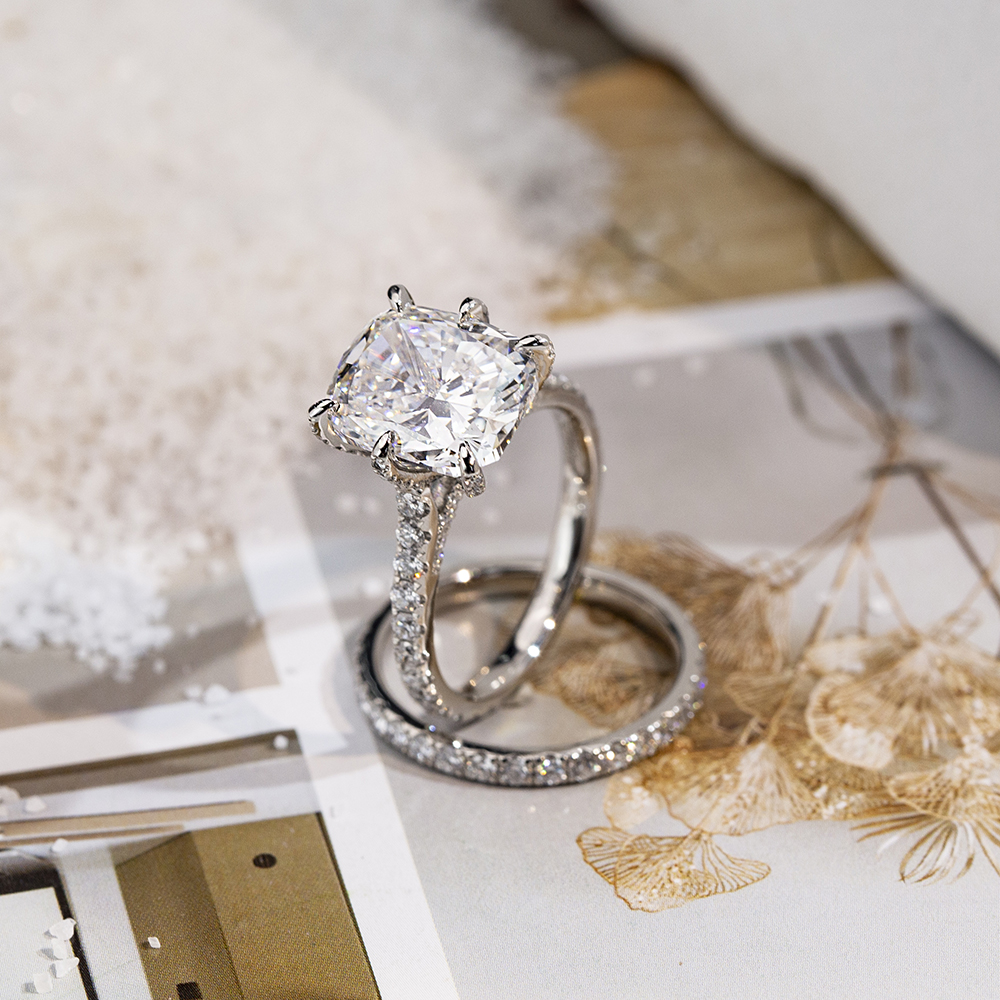 Lab Diamond Ring Synthetic Gemstone Manufacturer MSR-1698 Lab Grown Diamond Manufacturers 8