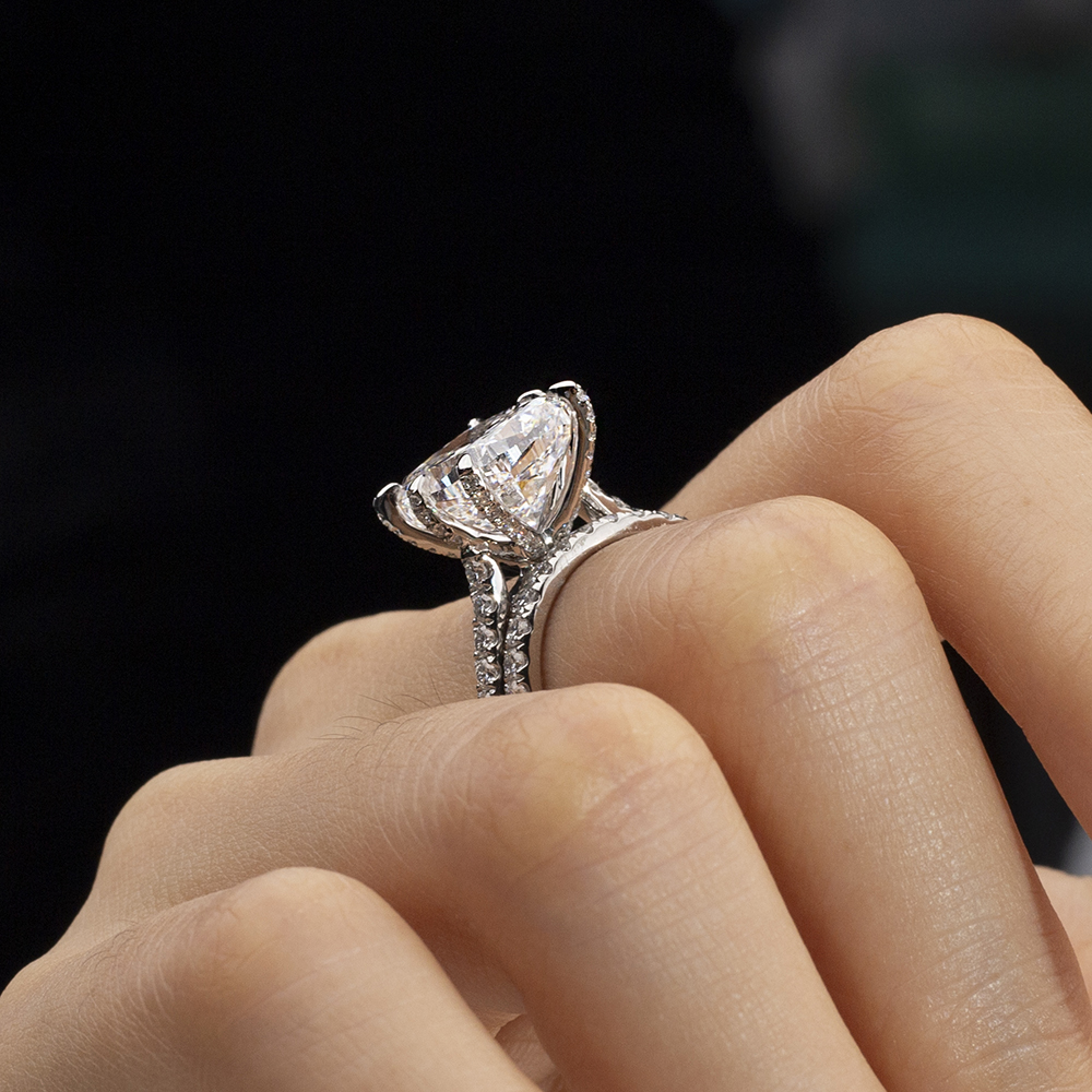 Lab Diamond Ring Synthetic Gemstone Manufacturer MSR-1698 Lab Grown Diamond Manufacturers 13