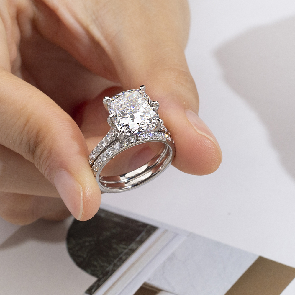 Lab Diamond Ring Synthetic Gemstone Manufacturer MSR-1698 Lab Grown Diamond Manufacturers 10