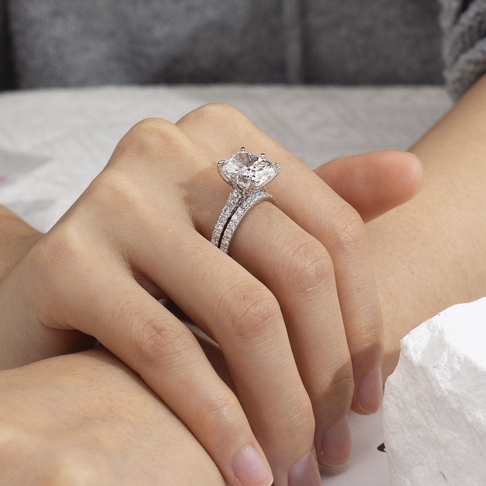 Lab Diamond Ring Synthetic Gemstone Manufacturer MSR-1698 Lab Grown Diamond Manufacturers 11