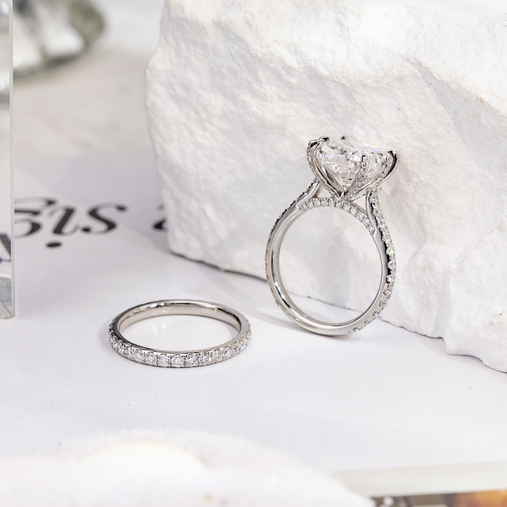 Lab Diamond Ring Synthetic Gemstone Manufacturer MSR-1698 Lab Grown Diamond Manufacturers 9