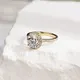 Anello Halo Diamond Custom Lab 18k - Gioielli Messi 5