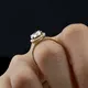 Anello Halo Diamond Custom Lab 18k - Gioielli Messi 7