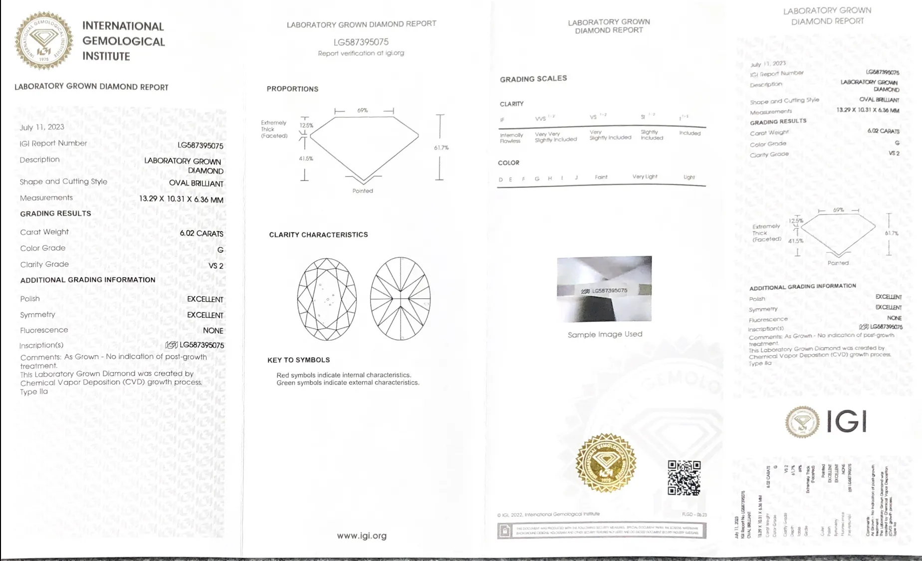 6ct Lab Grown Diamond Lab Grown Diamond Wholesale - Messi Jewelry 2